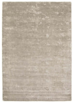 Karma Grey Solid Luxury Viscose Rug - Bargainia.com - 