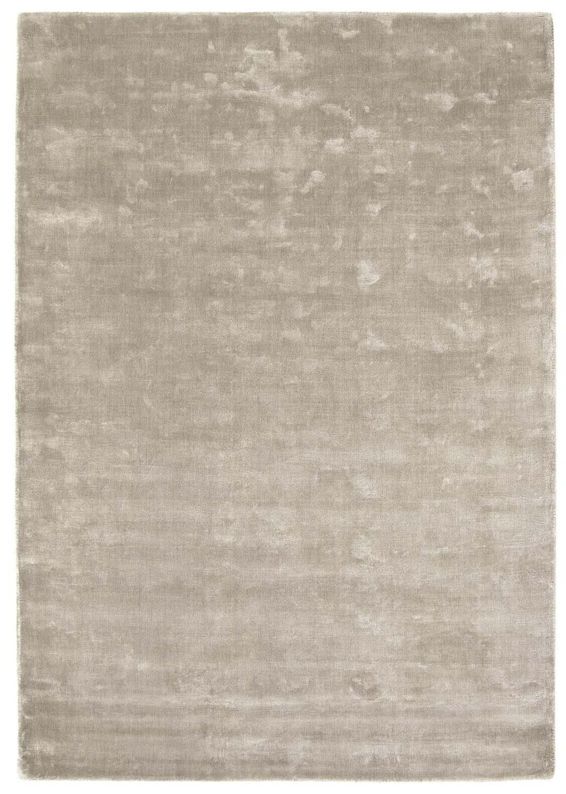 Karma Grey Solid Luxury Viscose Rug - Bargainia.com - 