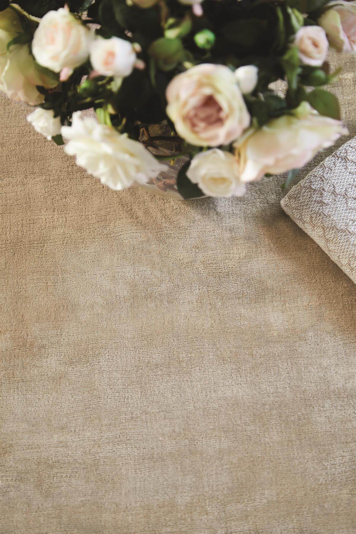 Karma Mink Solid Luxury Viscose Rug - Bargainia.com - 5026134540309 - KARMAX_MINKXX_120X170