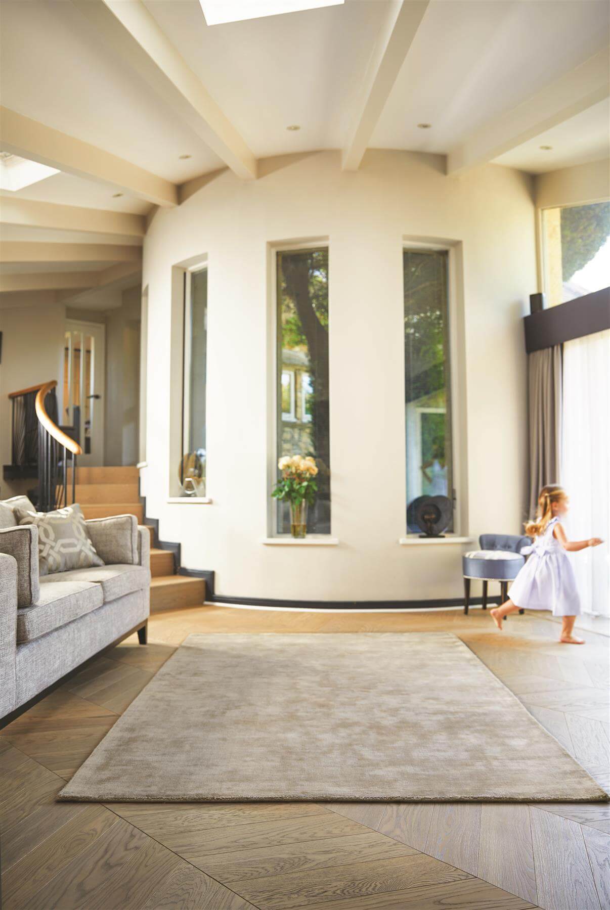 Karma Mink Solid Luxury Viscose Rug - Bargainia.com - 5026134540309 - KARMAX_MINKXX_120X170