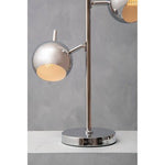 Karter Chrome Finish Table Lamp With Two Lights - Bargainia.com - 5018705956183