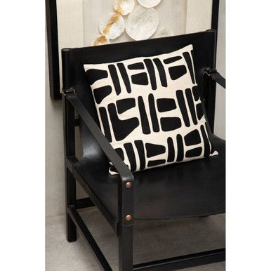 Kendari Black Teak Wood Frame Armchair - Bargainia.com - 5018705457307