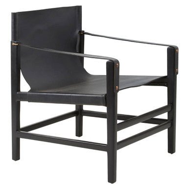 Kendari Black Teak Wood Frame Armchair - Bargainia.com - 5018705457307
