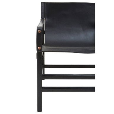Kendari Black Teak Wood Frame Armchair - Bargainia.com - 5018705457307