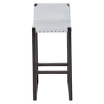 Kendari Grey Leather Bar Stool - Bargainia.com - 5018705456232