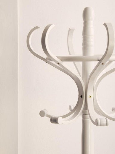 Kennedy 184cm White Finish Floor Standing Coat Stand - Bargainia.com - 5018705528670