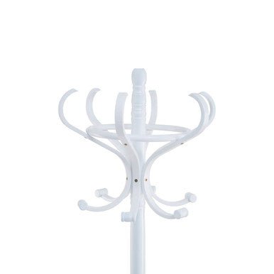 Kennedy 184cm White Finish Floor Standing Coat Stand - Bargainia.com - 5018705528670