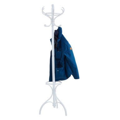 Kennedy 184cm White Finish Floor Standing Coat Stand - Bargainia.com - 5018705528670