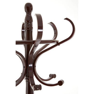 Kennedy Mahogany Finish Coat Stand - Bargainia.com - 5018705538198