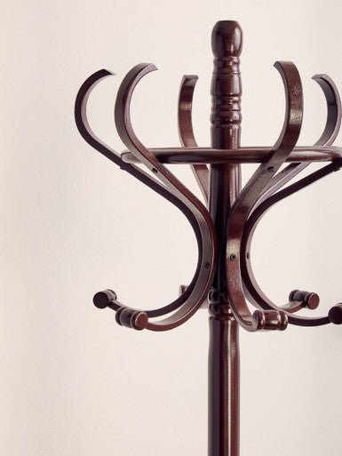 Kennedy Mahogany Finish Coat Stand - Bargainia.com - 5018705538198