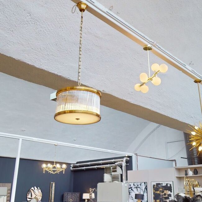 Kensington Townhouse 5 Bulb Small Bronze Pendant Light - Bargainia.com - 5018705949437