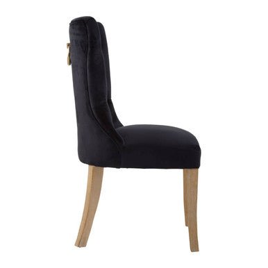Kensington Townhouse Black Buttoned Dining Chair - Bargainia.com - 5018705453859