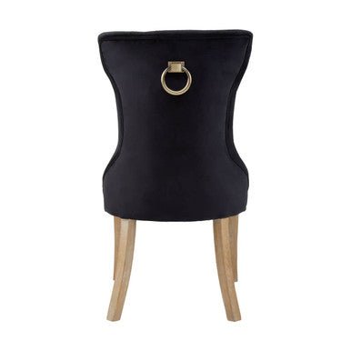Kensington Townhouse Black Buttoned Dining Chair - Bargainia.com - 5018705453859