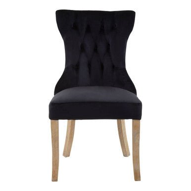 Kensington Townhouse Black Buttoned Dining Chair - Bargainia.com - 5018705453859