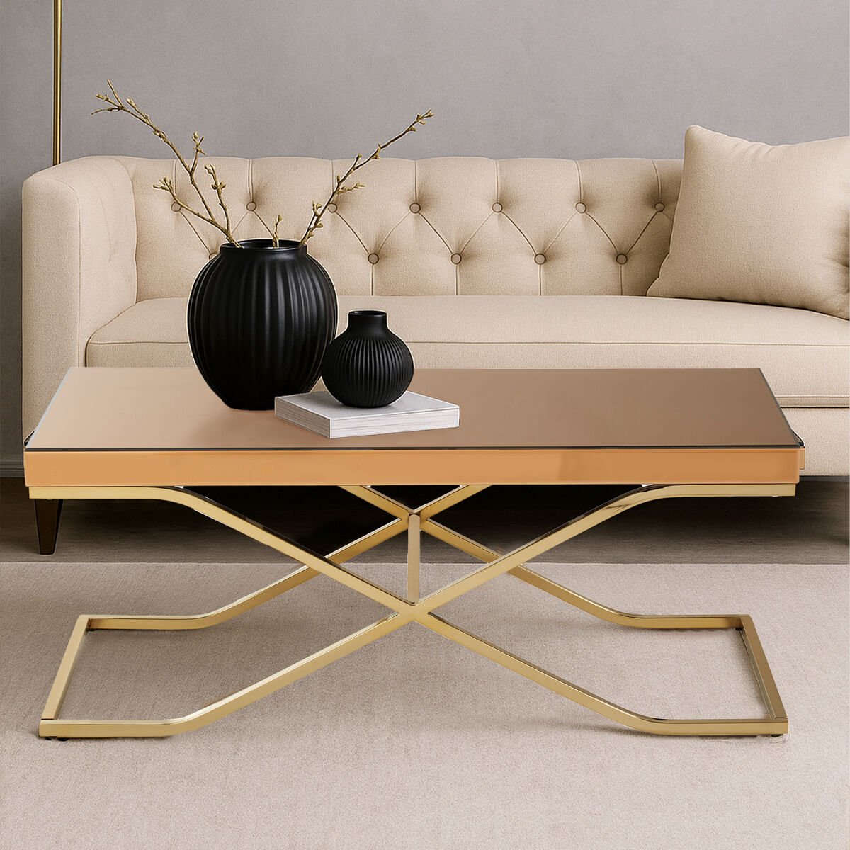 Kensington Townhouse Light Brown Coffee Table - Bargainia.com - 5018705425061