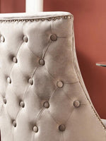 Kensington Townhouse Natural Linen Dining Chair with Dark Legs - Bargainia.com - 5018705454023