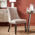 Kensington Townhouse Natural Linen Dining Chair with Dark Legs - Bargainia.com - 5018705454023