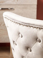 Kensington Townhouse Natural Linen Dining Chair with Dark Legs - Bargainia.com - 5018705454023