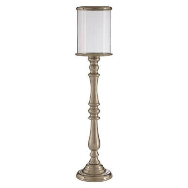 Kensington Townhouse Small Nickel Candle Holder - Bargainia.com - 5018705392752