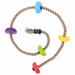 Kids'Climbing Rope with Platforms - 200 cm - Bargainia.com - 