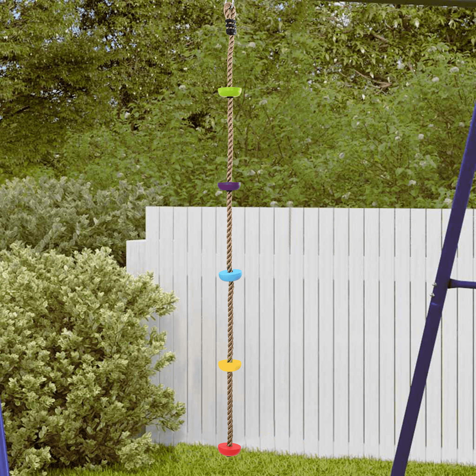 Kids'Climbing Rope with Platforms - 200 cm - Bargainia.com - 