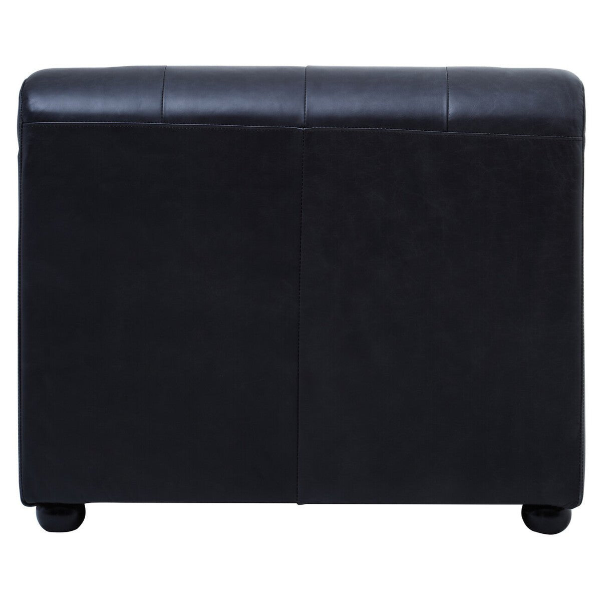 King Antique Black Left Arm Leather Modular Chaise Sofa - Bargainia.com - 