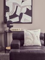 King Antique Black Left Arm Leather Modular Chaise Sofa - Bargainia.com - 