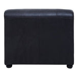 King Right Arm Antique Black Leather Modular Sofa - Bargainia.com - 