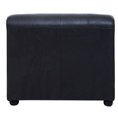 King Right Arm Antique Black Leather Modular Sofa - Bargainia.com - 