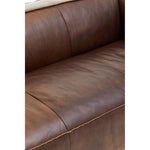 King Three Seater Antique Brown Leather Sofa - Bargainia.com - 