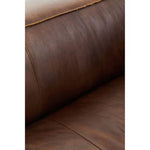 King Two Seater Antique Brown Leather Sofa - Bargainia.com - 