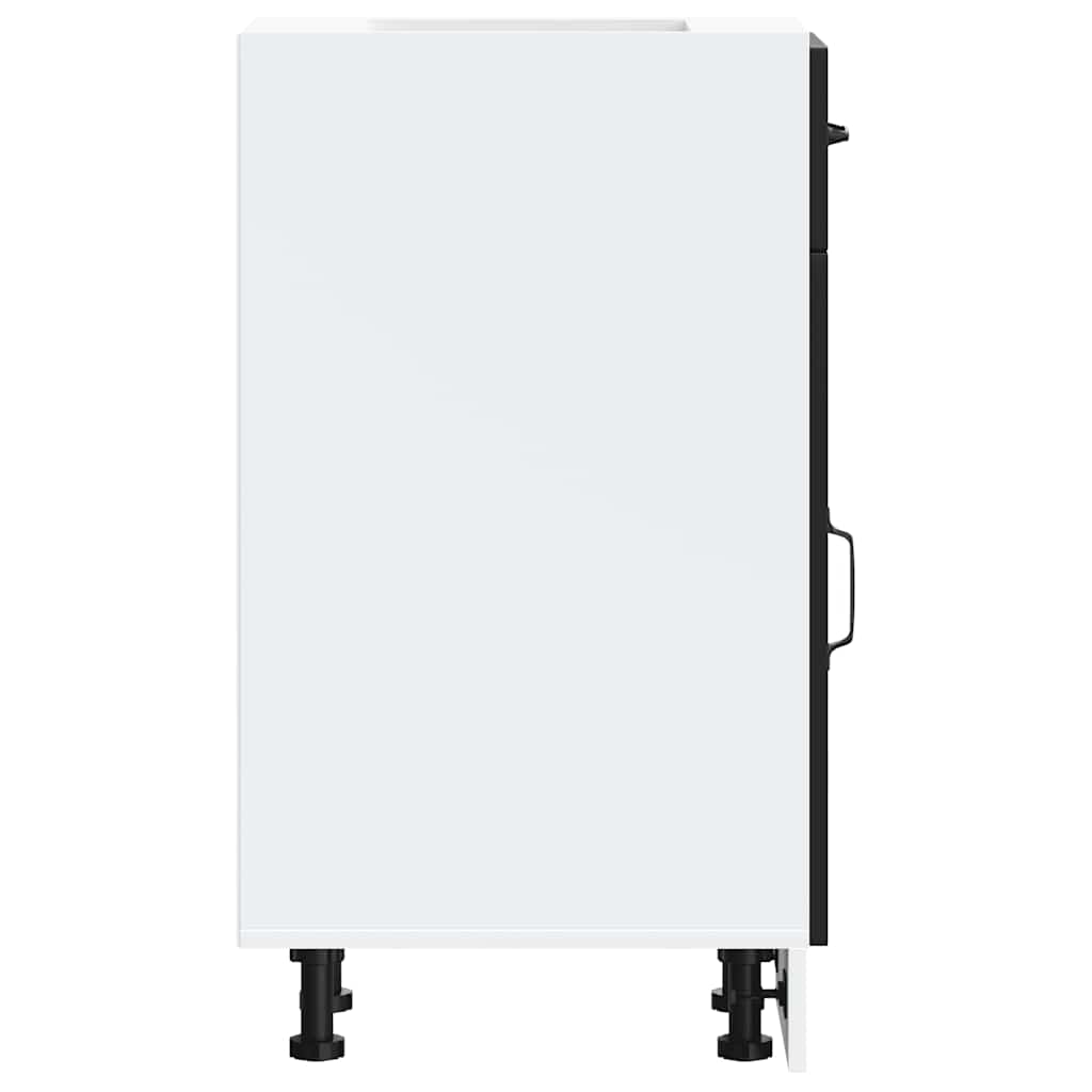 Kitchen Base Cabinet Kalmar Black Engineered Wood - Bargainia.com - 