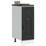 Kitchen Base Cabinet Kalmar Black Engineered Wood - Bargainia.com - 