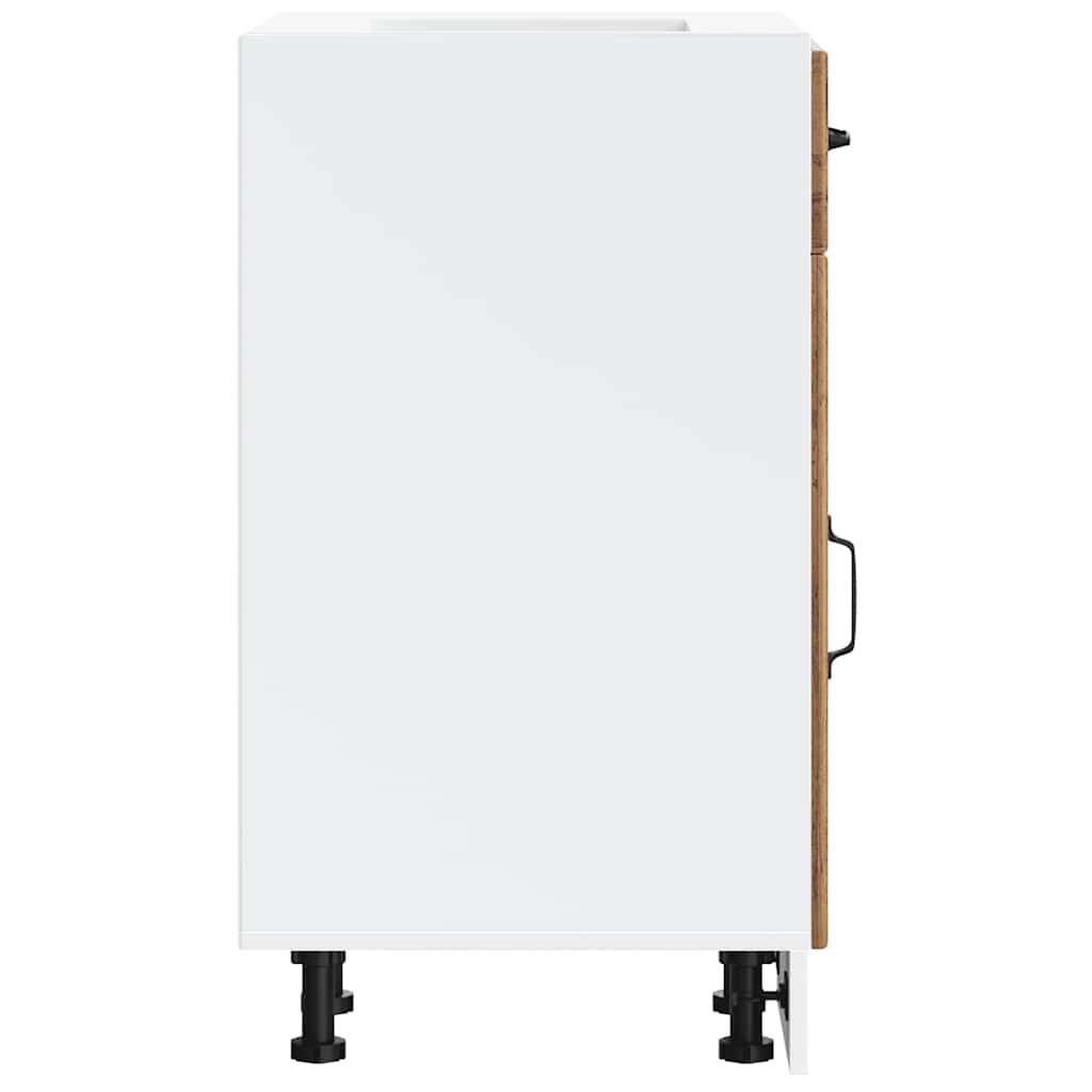 Kitchen Base Cabinet Lucca Old Wood Engineered Wood - Bargainia.com - 