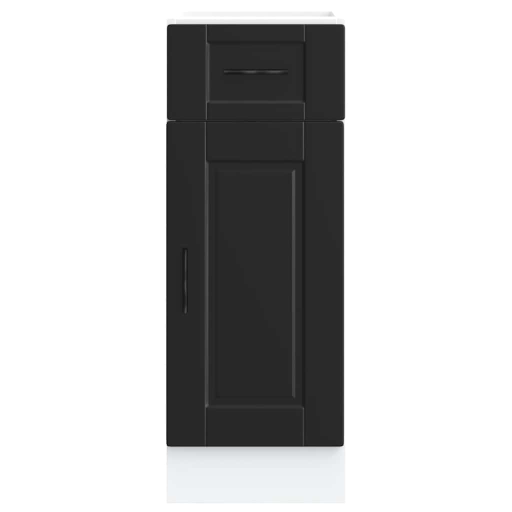 Kitchen Base Cabinet Porto Black Engineered Wood - Bargainia.com - 8721158422842 - 853938