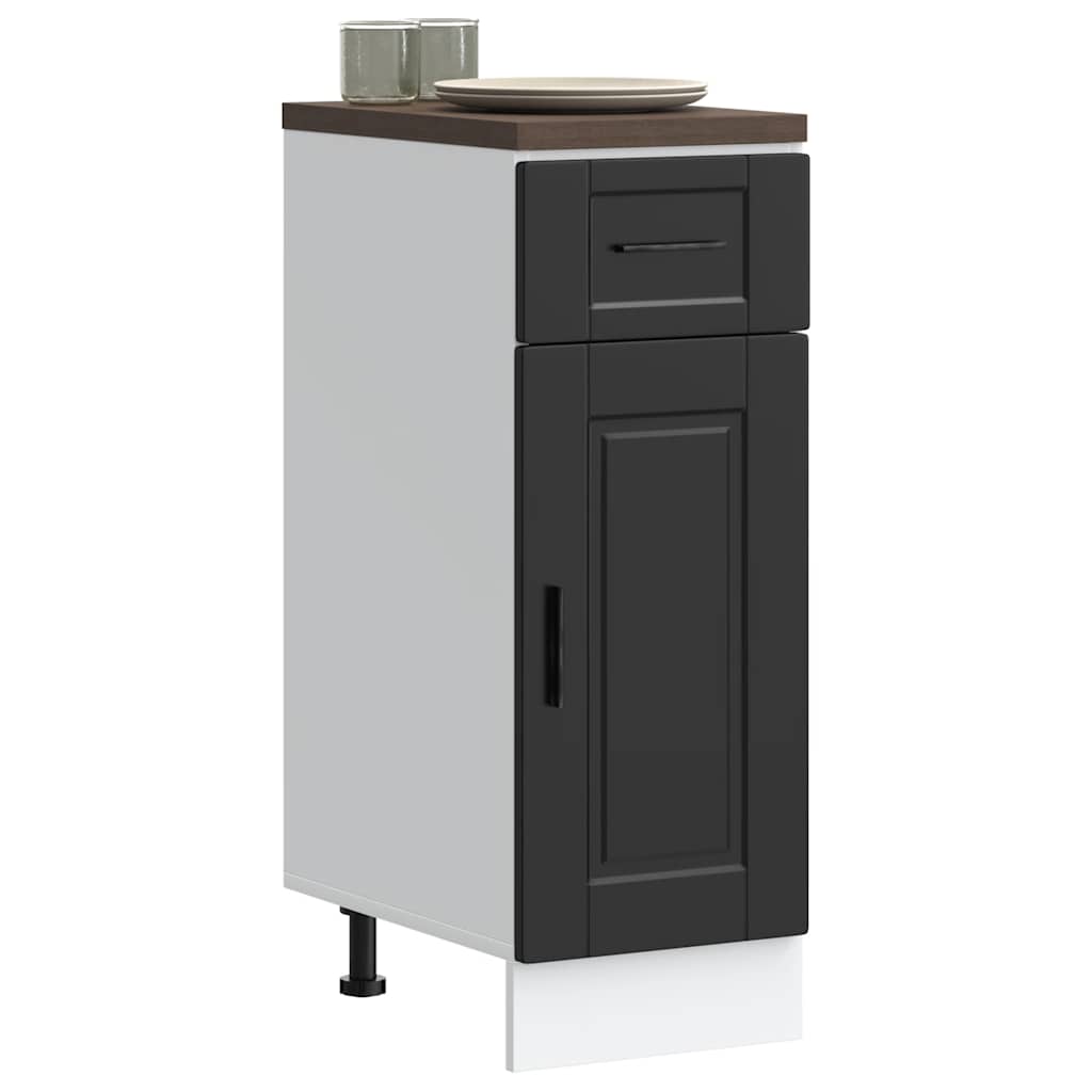 Kitchen Base Cabinet Porto Black Engineered Wood - Bargainia.com - 8721158422842 - 853938