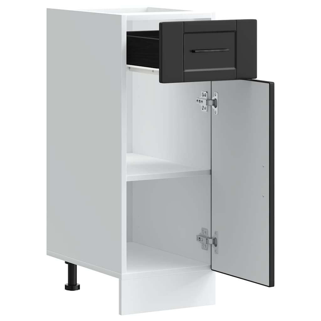 Kitchen Base Cabinet Porto Black Engineered Wood - Bargainia.com - 8721158422842 - 853938