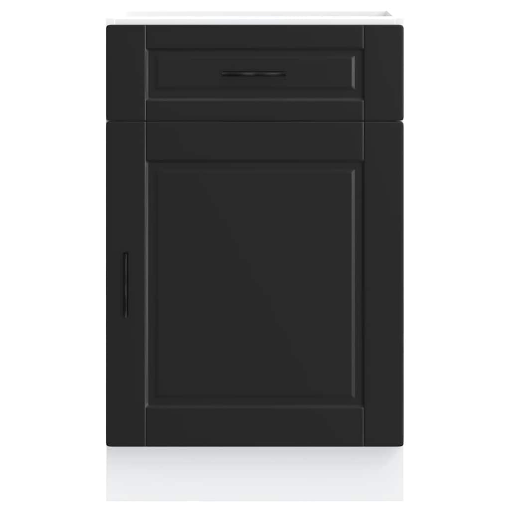 Kitchen Base Cabinet Porto Black Engineered Wood - Bargainia.com - 8721158423047 - 853958
