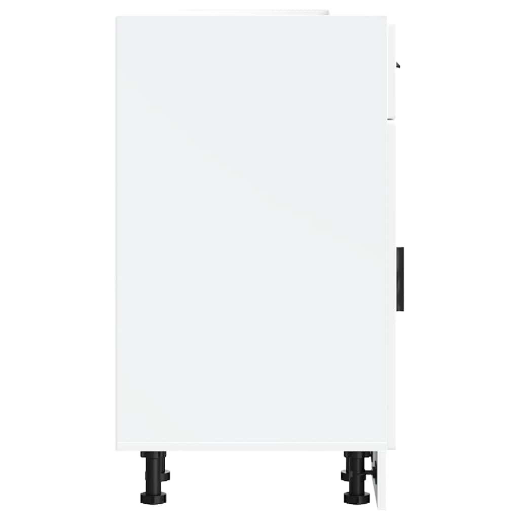 Kitchen Base Cabinet Porto White Engineered Wood - Bargainia.com - 8721158422835 - 853937