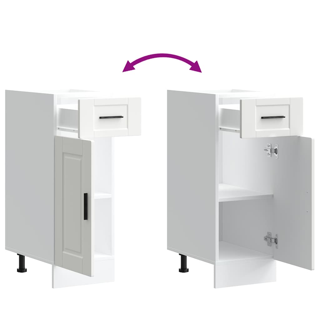 Kitchen Base Cabinet Porto White Engineered Wood - Bargainia.com - 8721158422835 - 853937