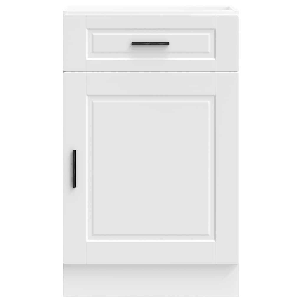 Kitchen Base Cabinet Porto White Engineered Wood - Bargainia.com - 8721158423030 - 853957