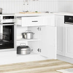 White Kitchen Base Cabinet Porto Range with Drawer 50cm - Bargainia.com - 