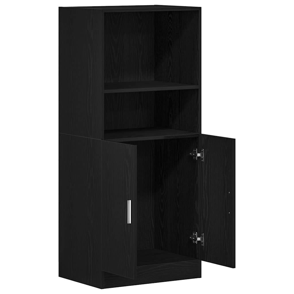 Kitchen Cabinet Black 57x41.5x131.5 cm Engineered Wood - Bargainia.com - 8721158651532 - 860122