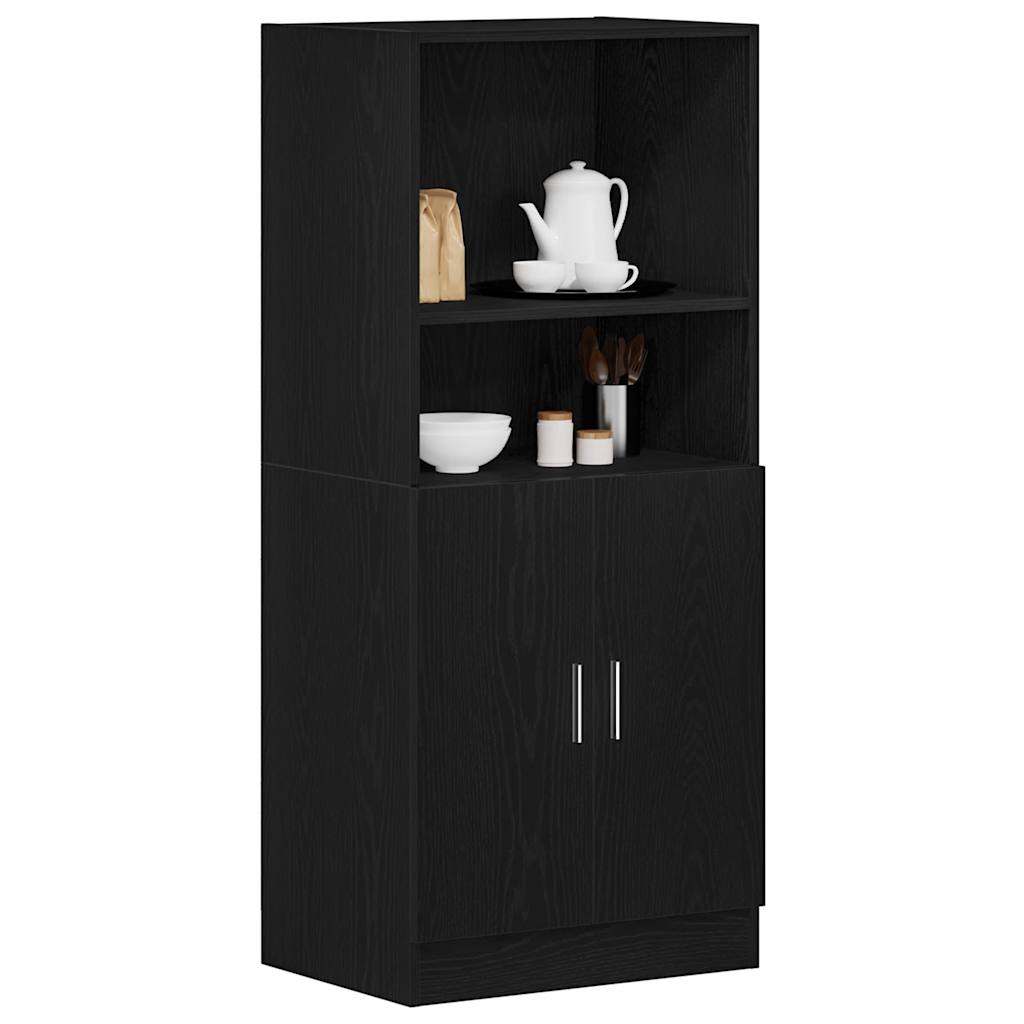 Kitchen Cabinet Black 57x41.5x131.5 cm Engineered Wood - Bargainia.com - 8721158651532 - 860122
