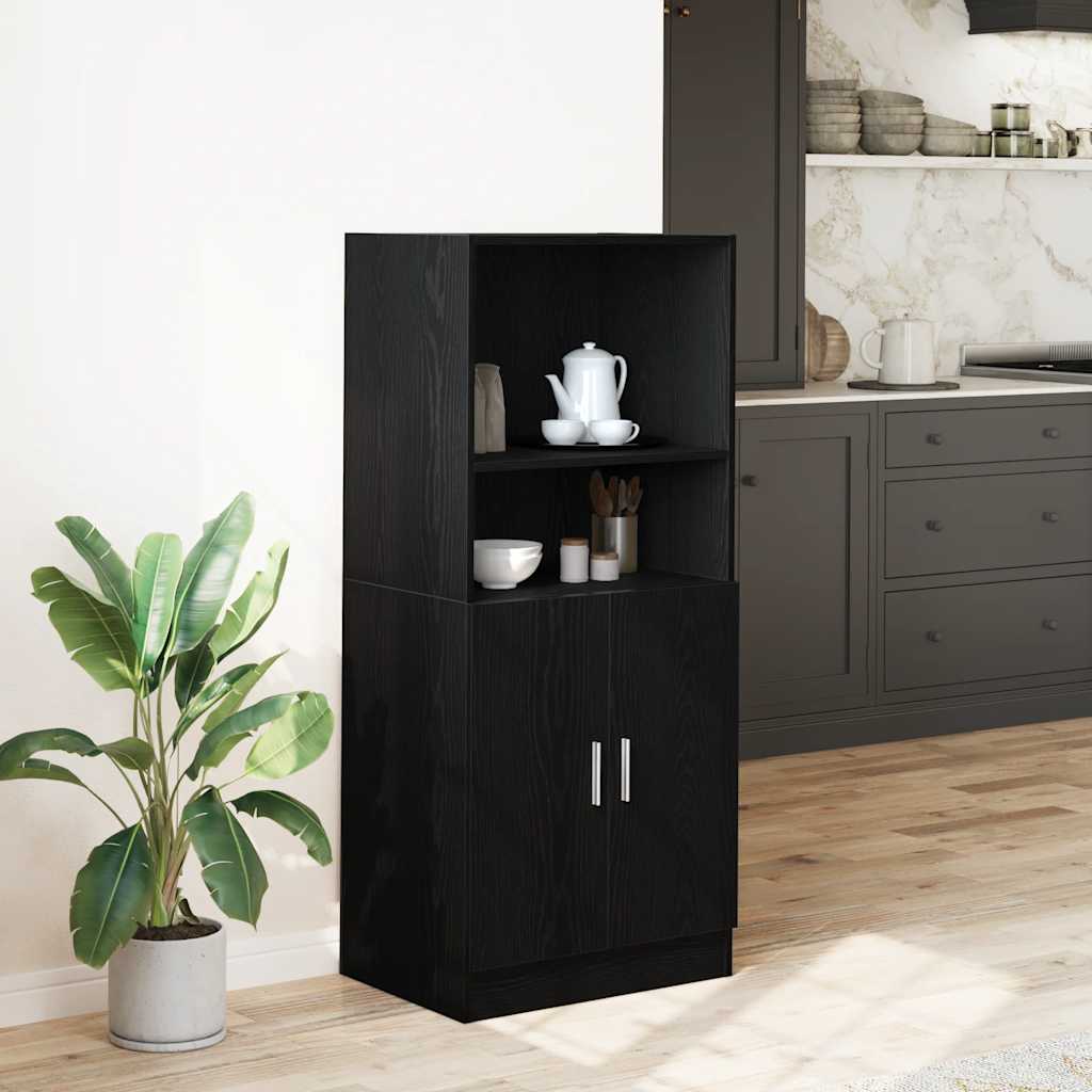 Kitchen Cabinet Black 57x41.5x131.5 cm Engineered Wood - Bargainia.com - 8721158651532 - 860122