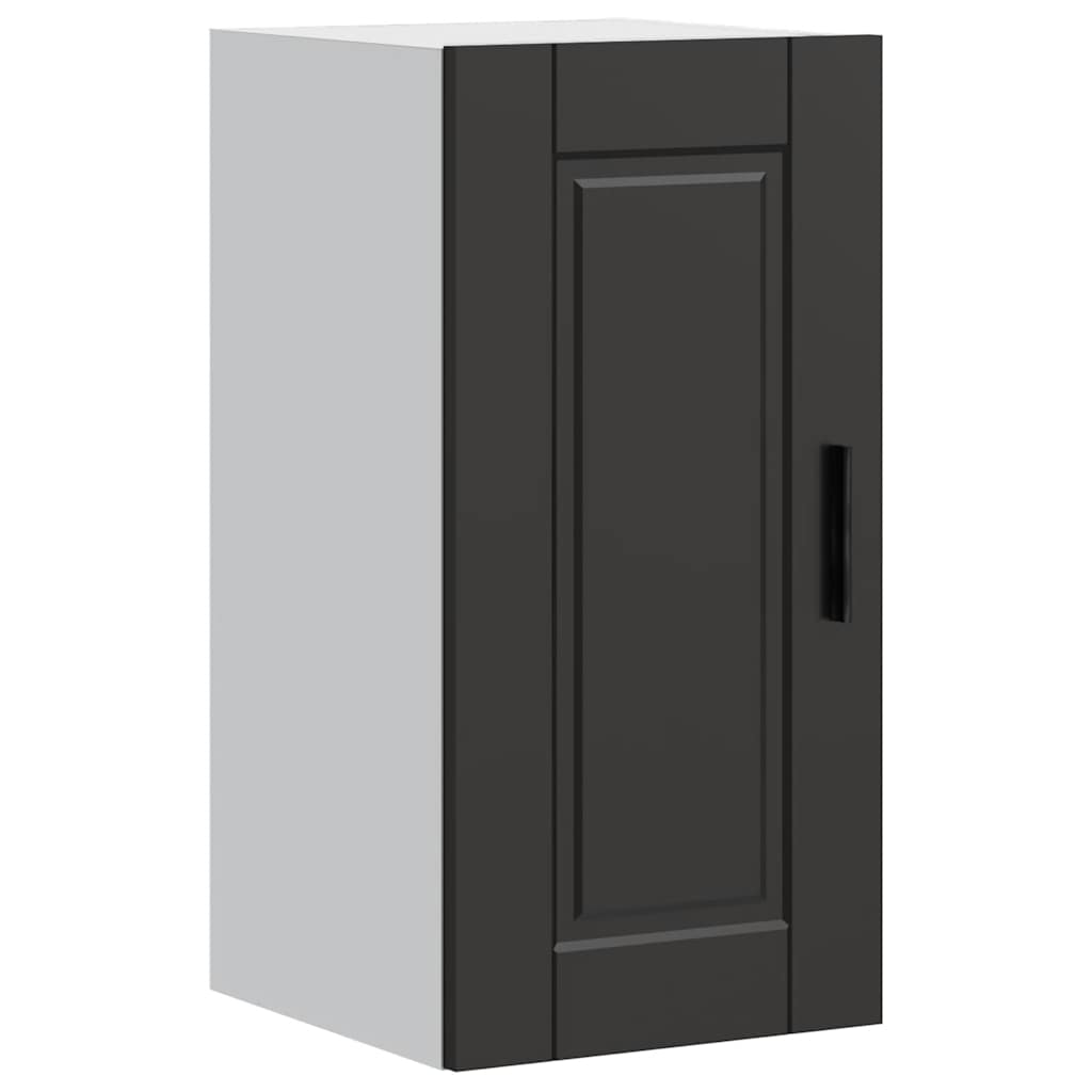 Kitchen Wall Cabinet Porto Black Engineered Wood - Bargainia.com - 8721158423641 - 854018