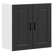 Kitchen Wall Cabinet Porto Black Engineered Wood - Bargainia.com - 8721158424044 - 854058