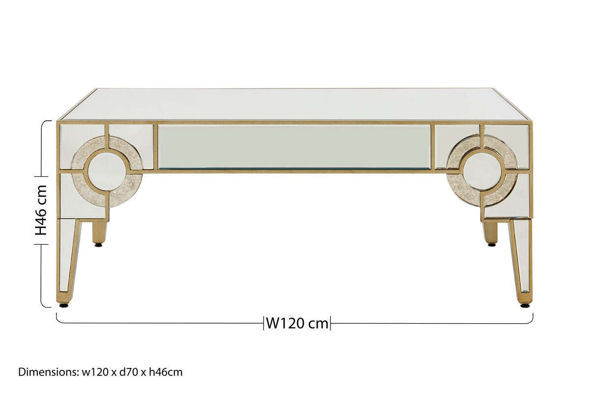 Knightsbridge Deco Coffee Table - Bargainia.com - 5018705424781