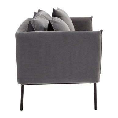 Kolding Two Seater Grey Sofa - Bargainia.com - 