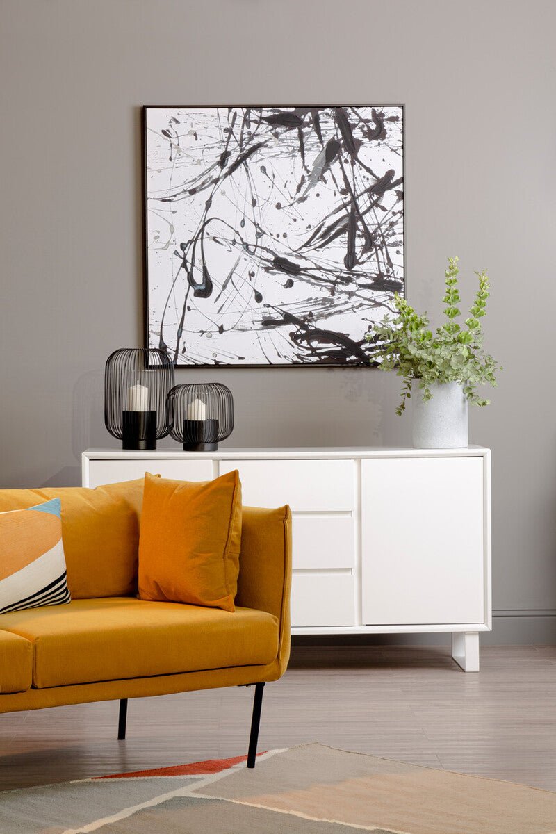 Kolding Two Seater Yellow Sofa - Bargainia.com - 